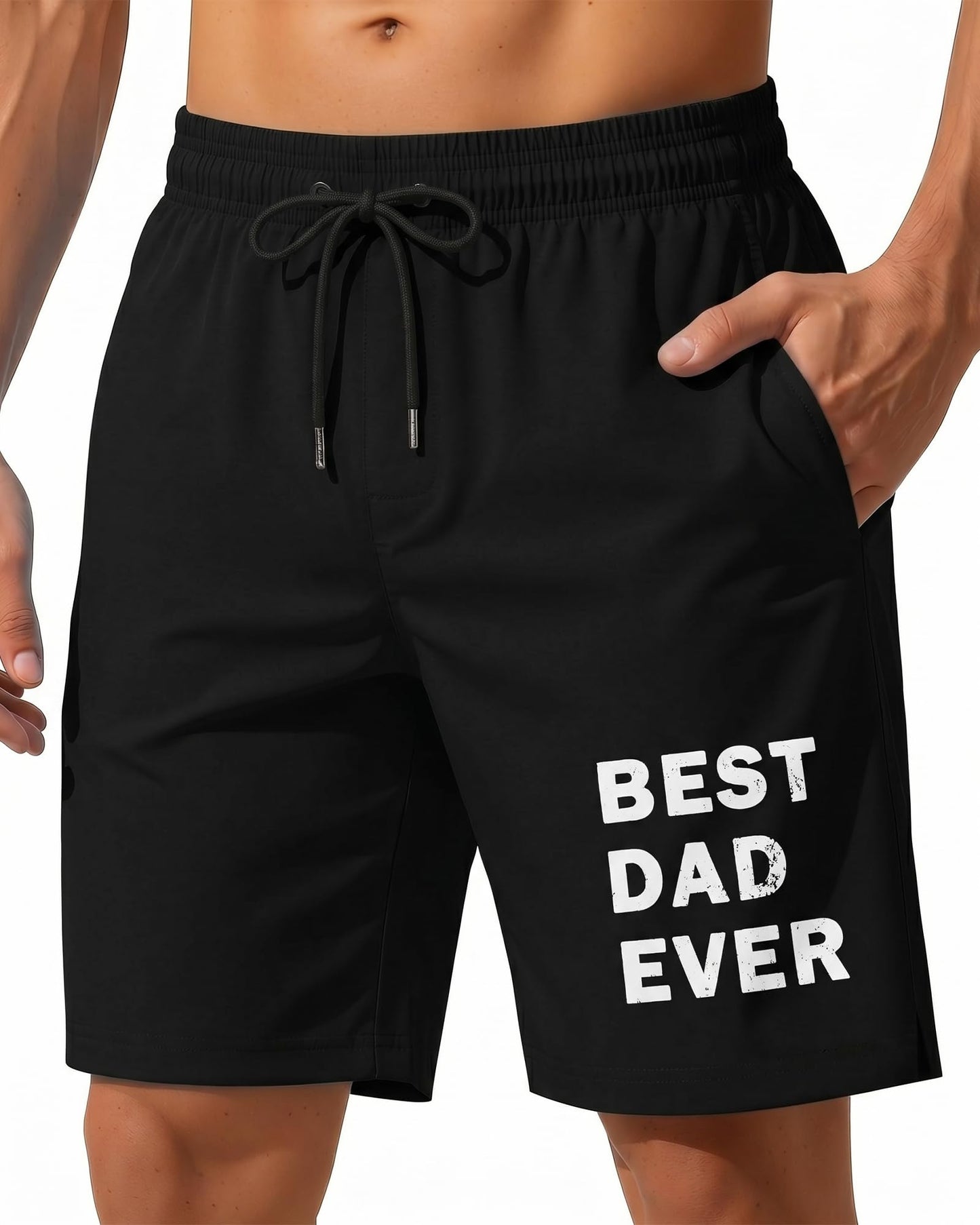 Yufawow 9 Inch Men Swim Trunks with Mesh Lining Quick Dry Breathable Pockets for Summer Beach Cruise Water Park Gym Running
