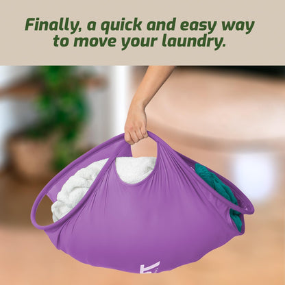 Laundry Turtle Collapsible Laundry Basket | Revolutionary Foldable Laundry Hamper | Innovative Laundry Basket for Dirty Clothes Washing & Dryer Removal Portable Laundry Grabber (Aqua, Large)