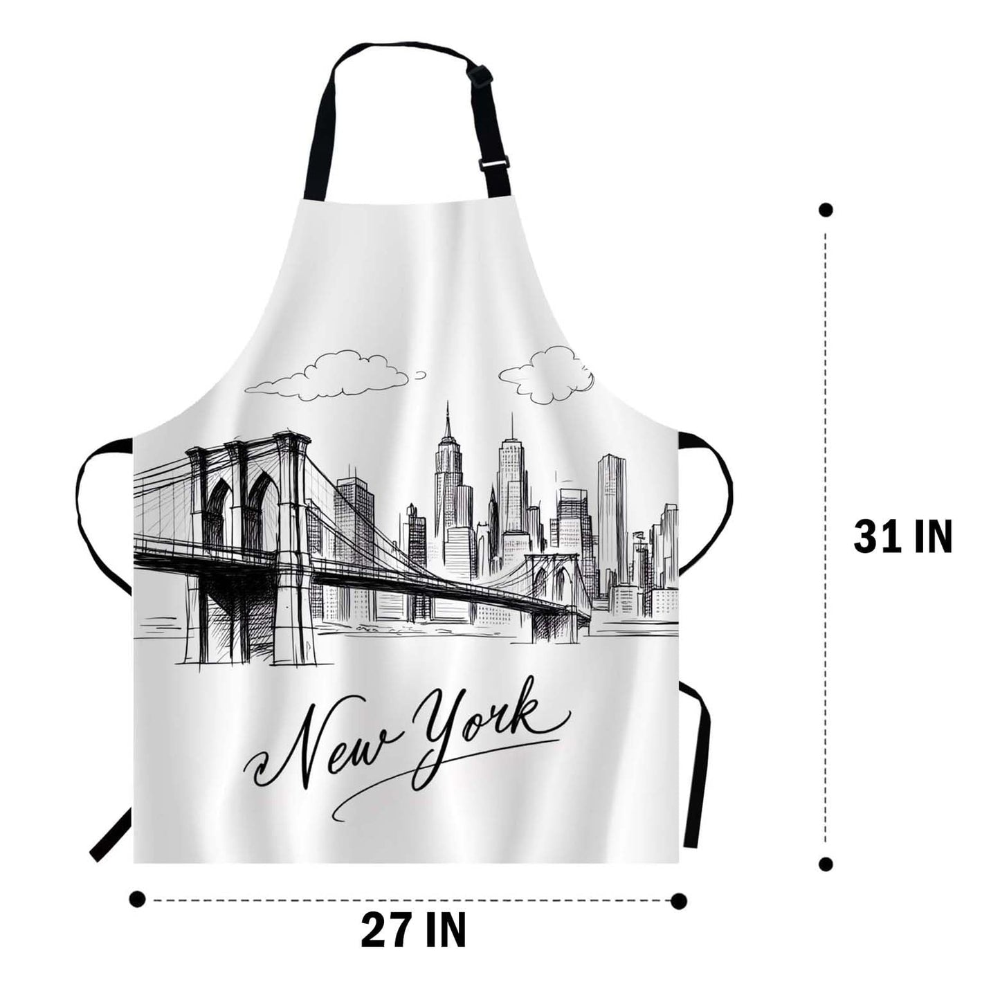 Wondertify Doodle Frames in French Style Apron