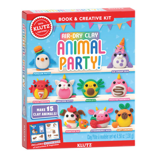 Air Dry Clay Animal Party!