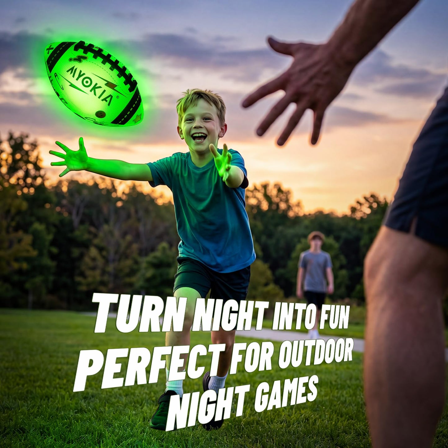 Rechargeable Light Up Soccer Ball Size 5 Tri-Color Glow in Dark