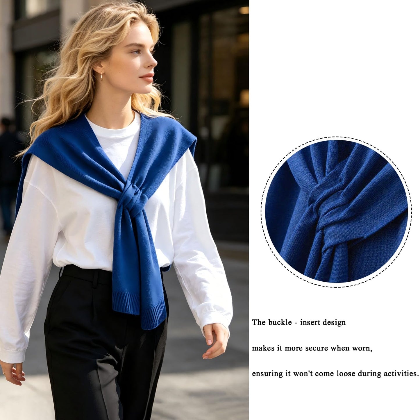 huablo Women's Fashion Knitted Shawl