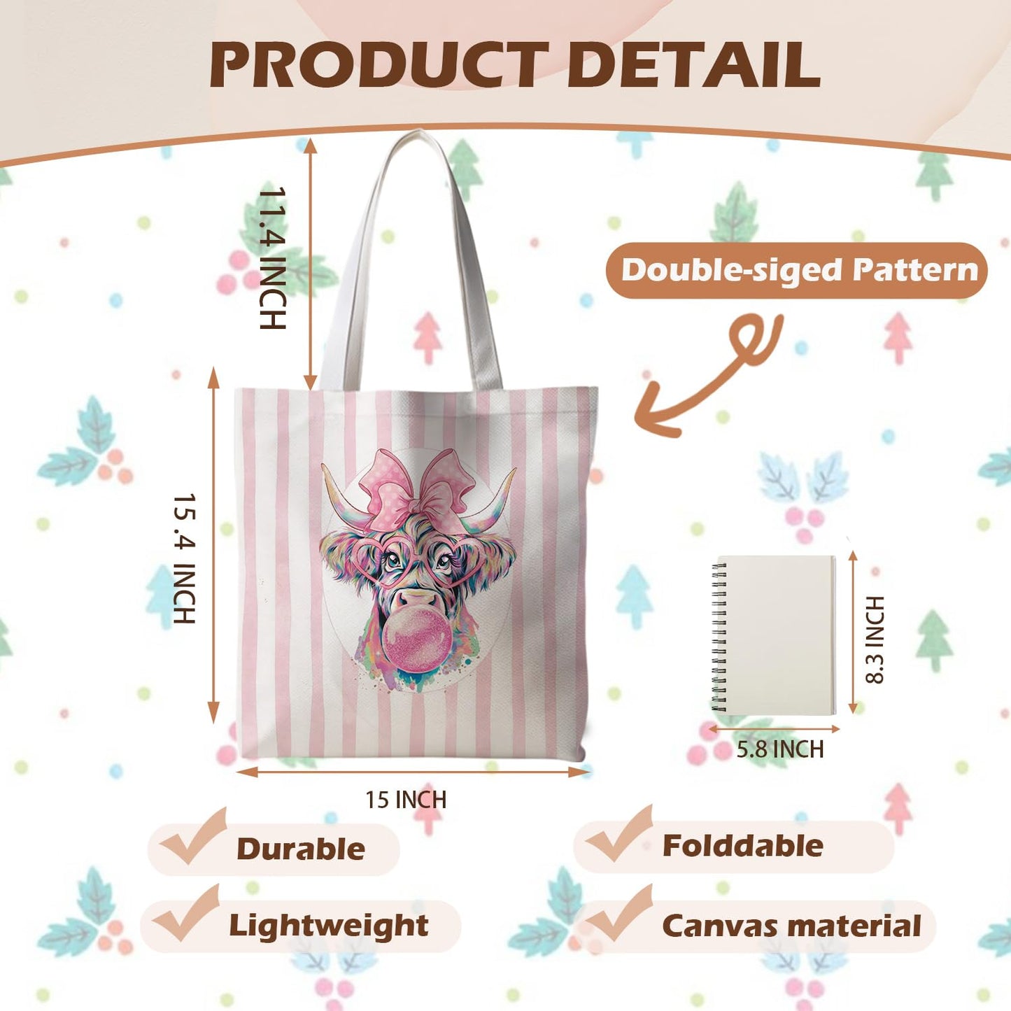 Striped series canvas bags