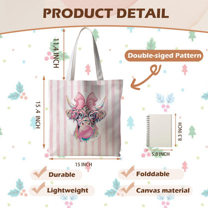Striped series canvas bags