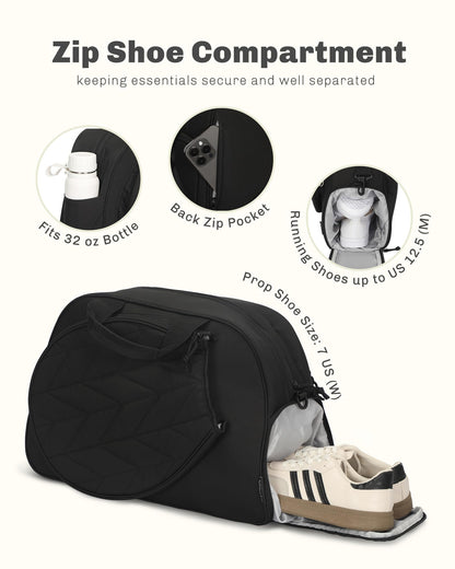 Hynes Eagle Pickleball Bags for Women Tennis Gym Bag Holds 2 Rackets