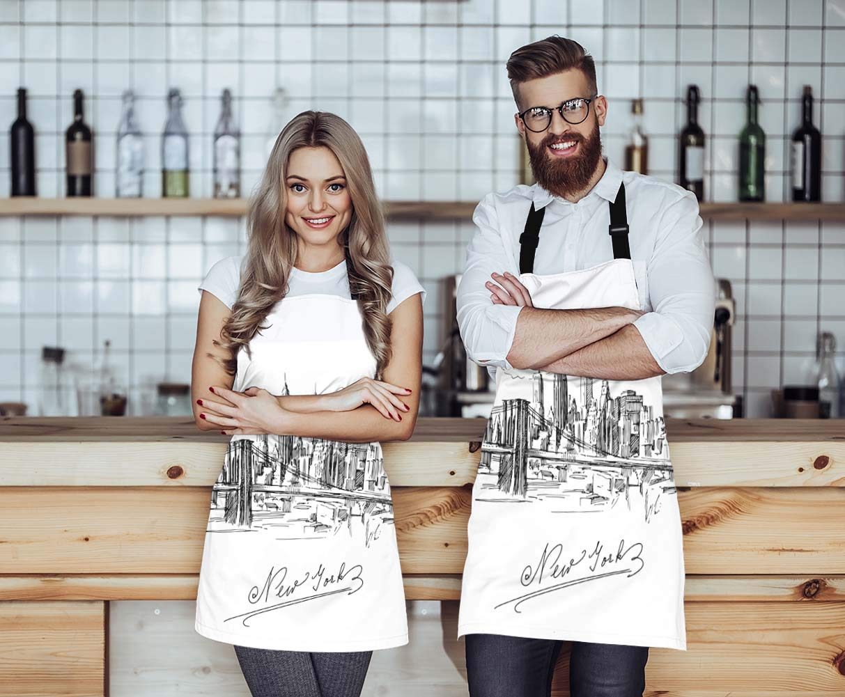 Wondertify Doodle Frames in French Style Apron