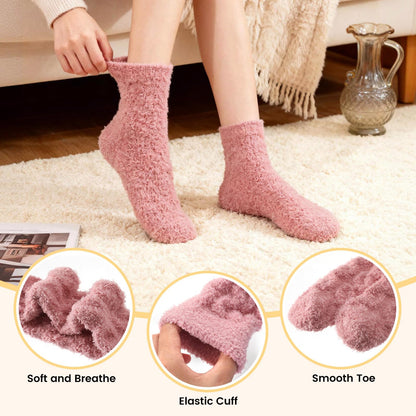 Womens Fluffy Fuzzy Socks,Winter Cozy Soft Warm Socks Gifts for Womens