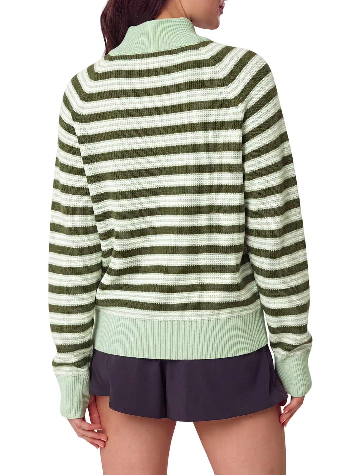 Women's Half Zip Sweater Long Sleeve Pullover