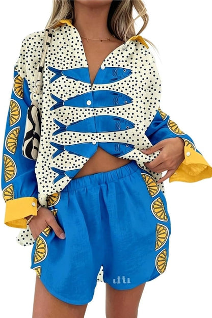 Women's Graffiti Graphic 2 Piece Outfits