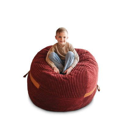 Big Joe Fuf 7Ft Giant Foam Bean Bag Chair, Oversized Couch with Removable Cover for Kids, Teens, Adults, Fog Lenox, Durable Woven Polyester, 7 Foot