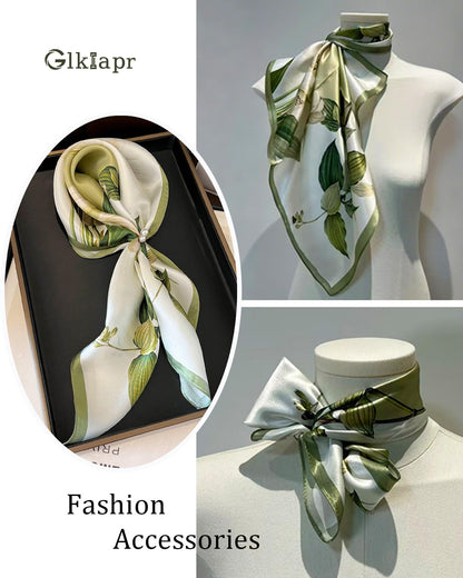Satin Bandana Headscarf for Women Silky Hair Scarves for Fashion Lightweight