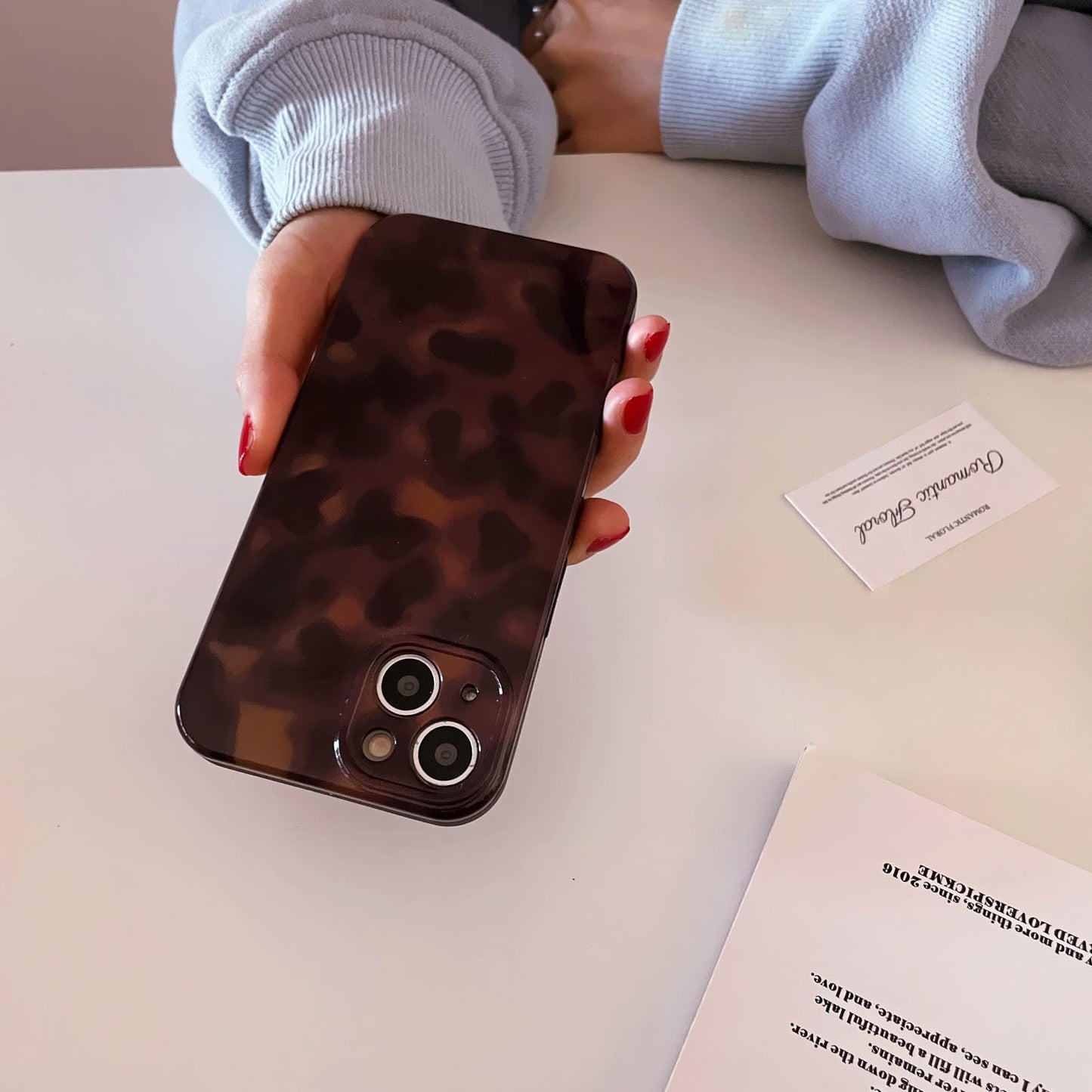 Aesthetic Tortoise Shell Phone Case for iPhone 17 Pro 6.3in,Retro Cool Girl Leopard Print Brown Amber Trendy Full Camera Protective Cover for iPhone 17pro 6.3"