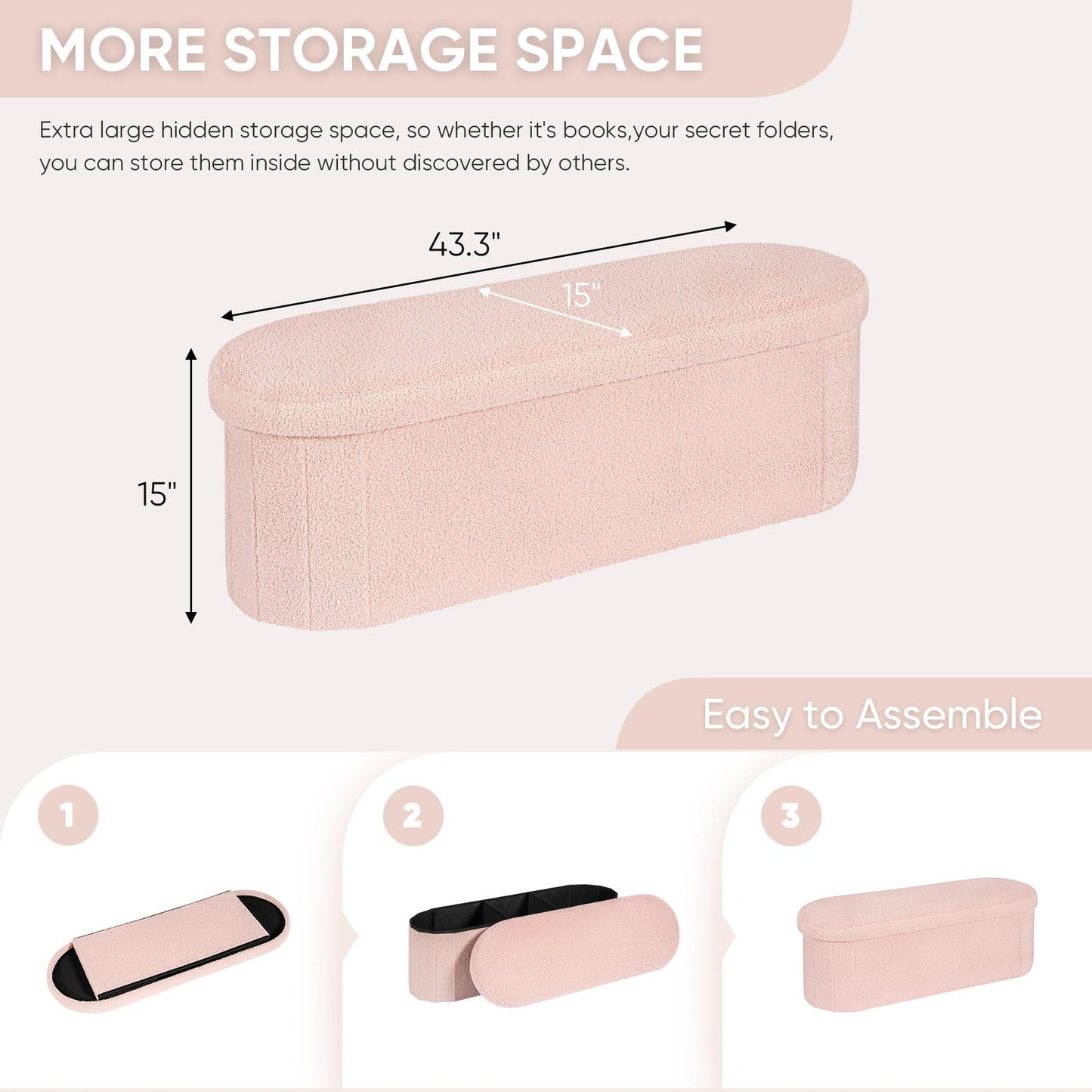B FSOBEIIALEO Ottoman with Storage