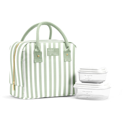 Fit & Fresh Bloomington Lunch Bag for Women - Insulated Large Lunch Box for Work with Containers, Leak-Resistant, Stain-Resistant, Zipper Closure, Cheetah