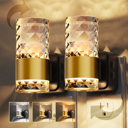 L LOHAS LED Night Light, Modern Night Lights Plug into Wall | 2 Pack