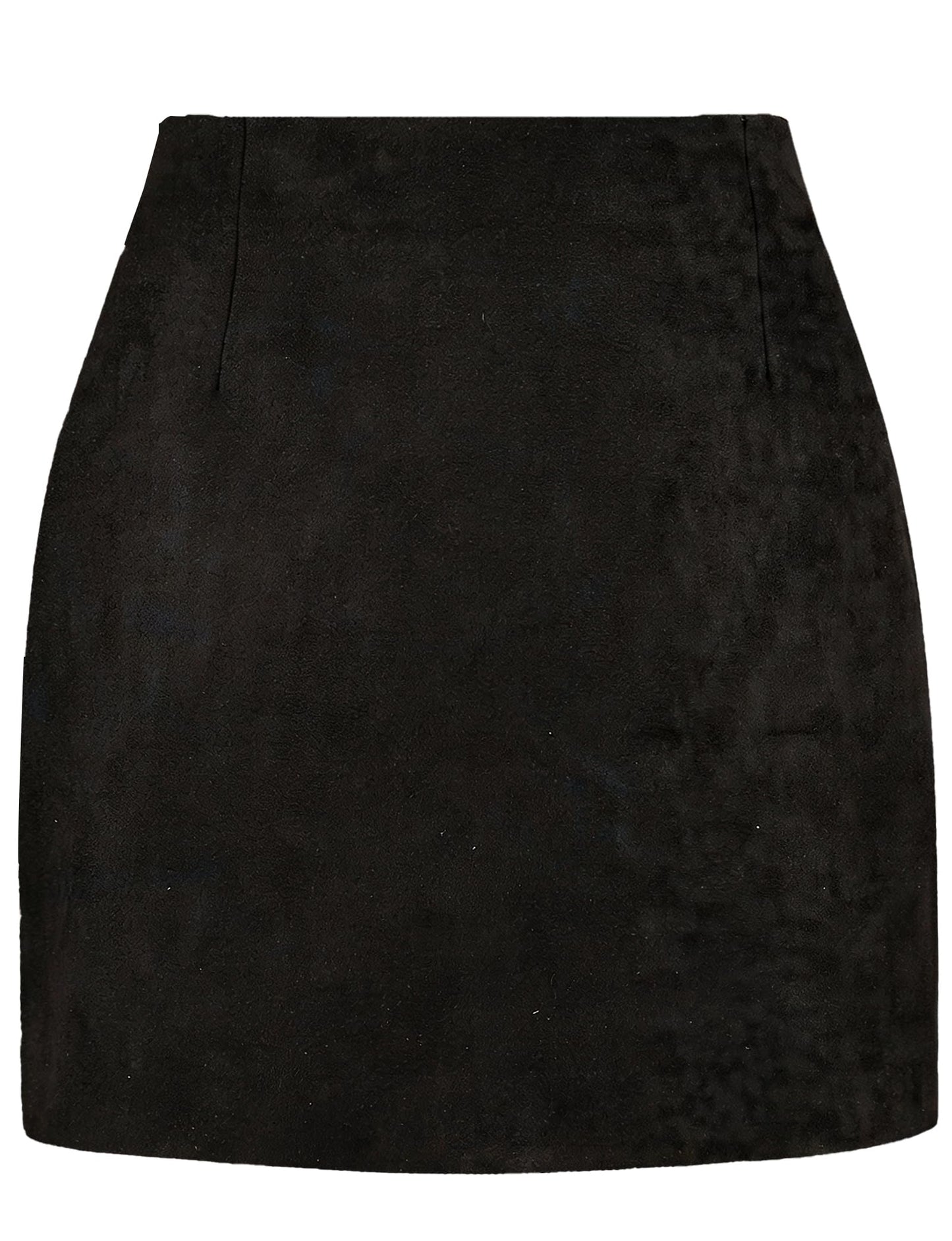 AURUZA Women's Plaid Pencil Mini Skirt