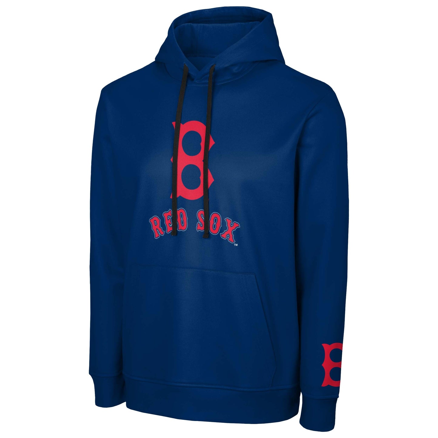 FOCO MLB Men's Official Cooperstown Primary Logo Wordmark Polyester Pullover Hoodie Sweatshirt
