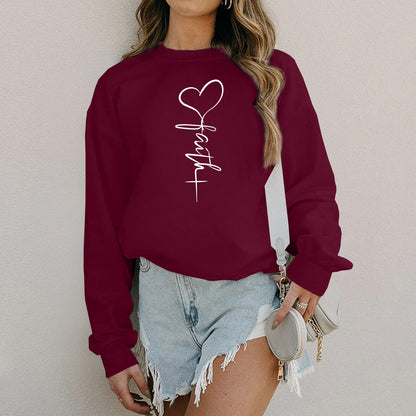 KIEKIECOO Faith Christian Sweatshirts