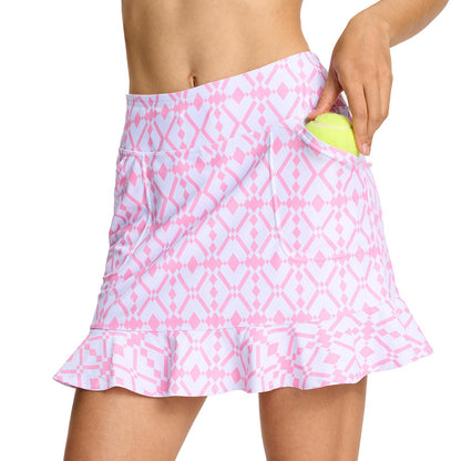 M MOTEEPI 15" Golf Skorts for Women with 4 Pockets High Waisted Ruffle Athletic Tennis Casual Skirts Summer