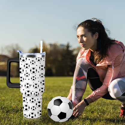 Baseball Mom 40 oz Tumbler with Handle and Straw Lid Leak Proof