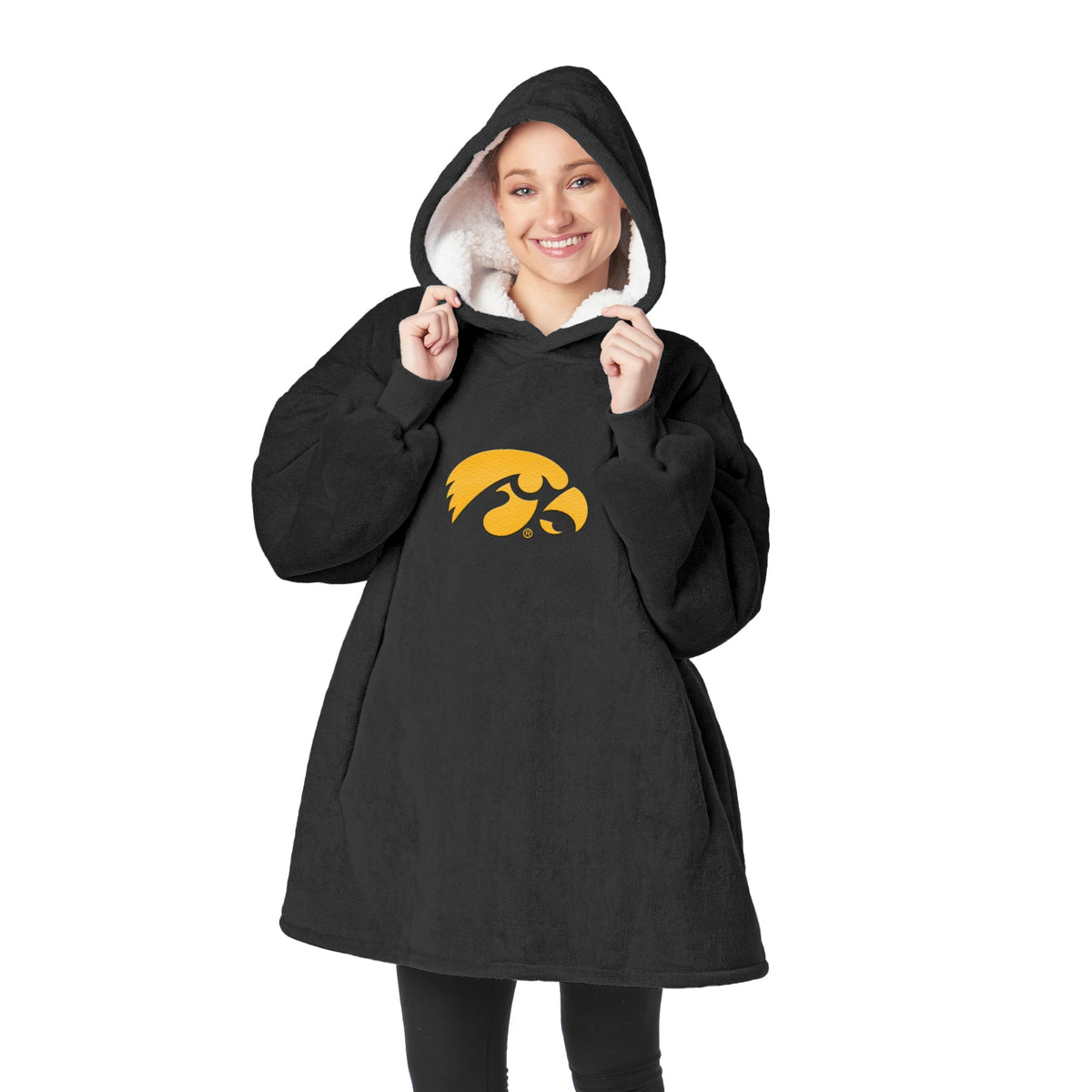 Northwest NCAA unisex-adult Hoodler Oversized Sherpa Pullover