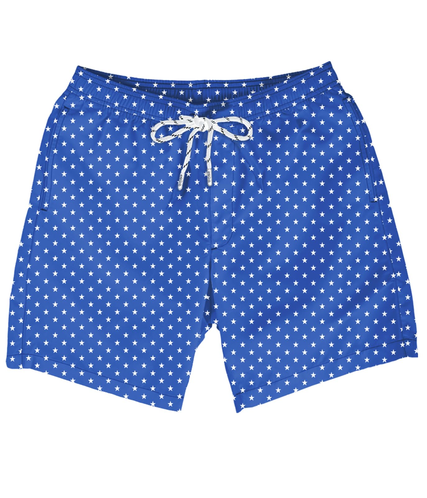 Tipsy Elves Men's USA Swimming Trunks 7'' Inseam 4 Way Stretch Fabric w/Mesh Liner Swim Trunks for Men Bathing Suit