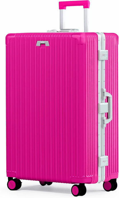 Nobl Travel Large Zipperless Aluminum Frame Hard Shell Checked Suitcase