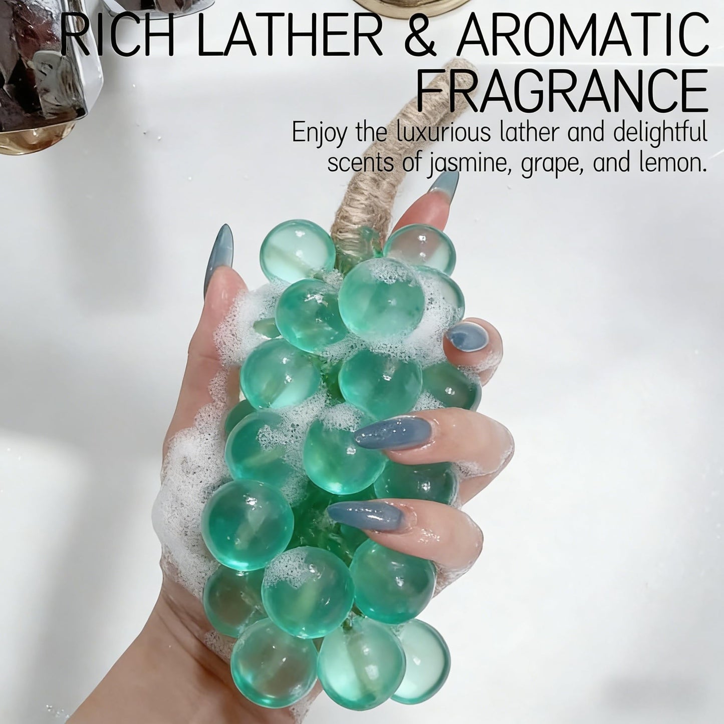 Grape Soap on a Rope with Gift Box