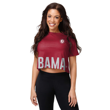FOCO NCAA Womens Wordmark Crop Top Fashion Shirt