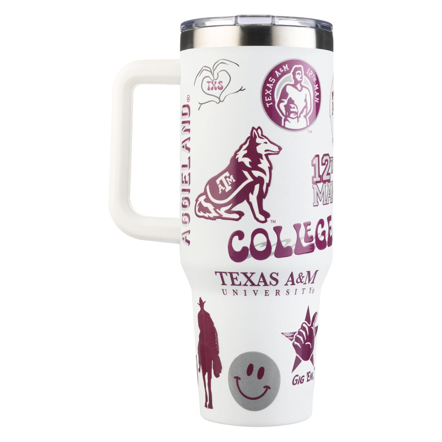 The Memory Company Officially Licensed NCAA - Texas A&M University 40oz Team Spirit Game Day Tumbler