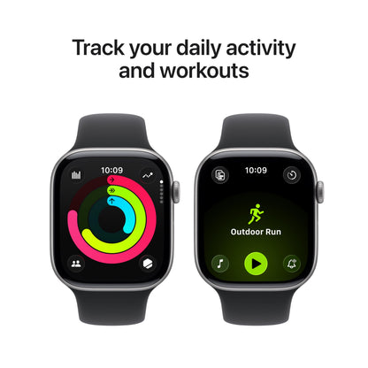 Apple Watch Series 11 [GPS 42mm] Smartwatch with Rose Gold Aluminum Case with Light Blush Sport Band - S/M. Sleep Score, Fitness Tracker, Health Monitoring, Always-On Display, Water Resistant