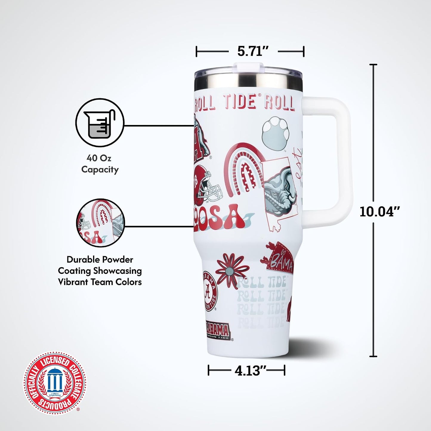 The Memory Company Officially Licensed NCAA - Texas A&M University 40oz Team Spirit Game Day Tumbler