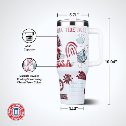 The Memory Company Officially Licensed NCAA - Texas A&M University 40oz Team Spirit Game Day Tumbler