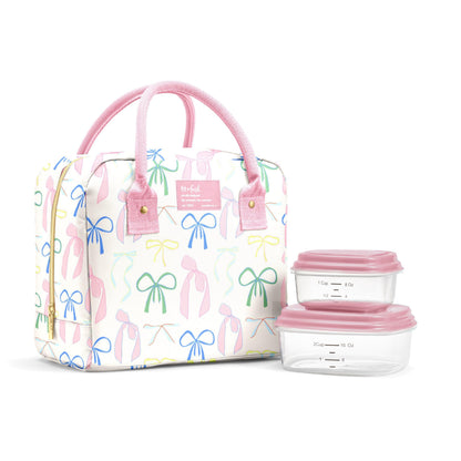 Fit & Fresh Bloomington Lunch Bag for Women - Insulated Large Lunch Box for Work with Containers, Leak-Resistant, Stain-Resistant, Zipper Closure, Cheetah