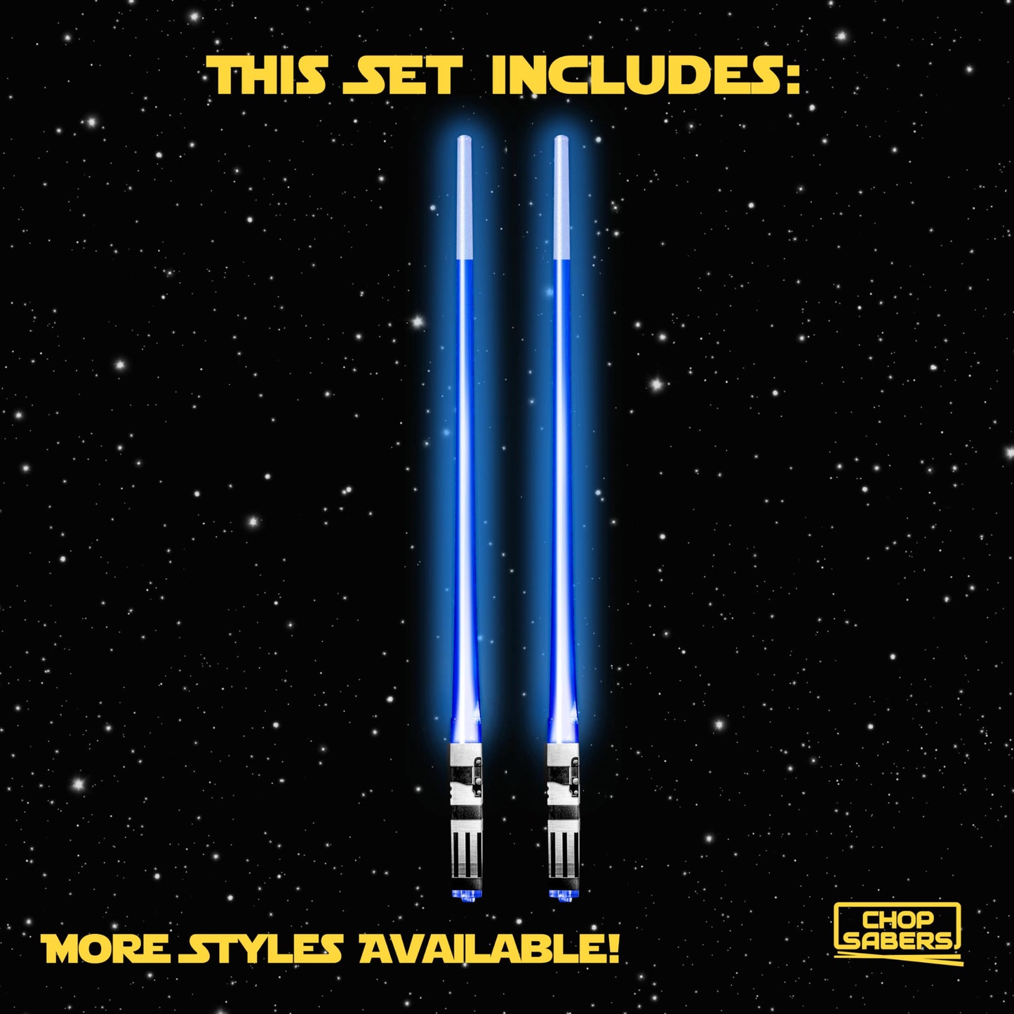 ChopSabers Lightsaber Led Light Up Chopsticks (1 Pair, Blue)