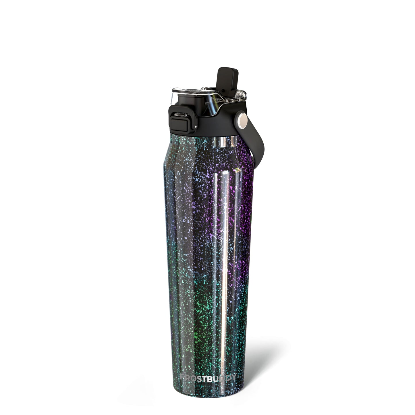 Frost Buddy 24oz Insulated Water Bottle - Straw & Chug Lid - Leak-Proof | Sip-or-chug dual lid | Ice-cold for 24+ hours | Cup-holder friendly
