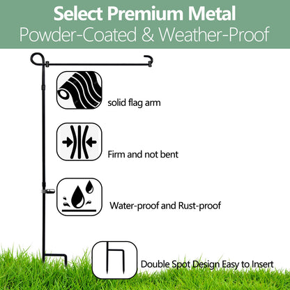 Halloween Lighted Garden Flag for Outside, Led Solar Yard Flag 8 Modes Witch Feet Shape Flag, 28x40 Double Sided Cauldron Eyeball Black Cat Decorations for Home Porch