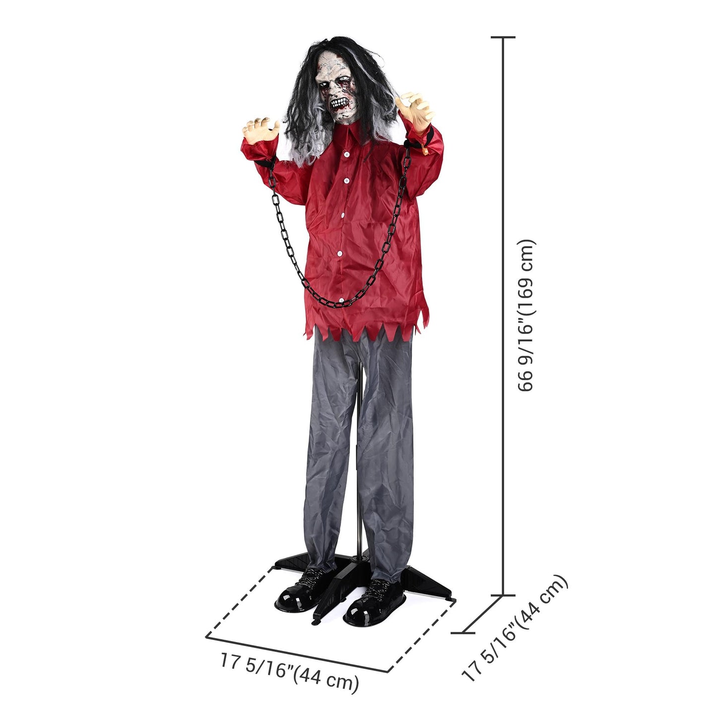 AW 9Ft Animatronics Flying Witch Hovering Broom Animated AC 100V-240V Halloween Outdoor Decoration Motion Activated 2026
