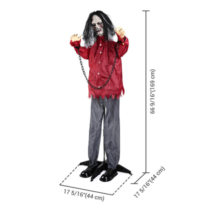 AW 9Ft Animatronics Flying Witch Hovering Broom Animated AC 100V-240V Halloween Outdoor Decoration Motion Activated 2026