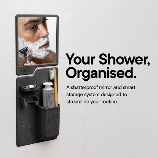 TOOLETRIES Harvey & Oliver, Shower Organizer & Shaving Mirror