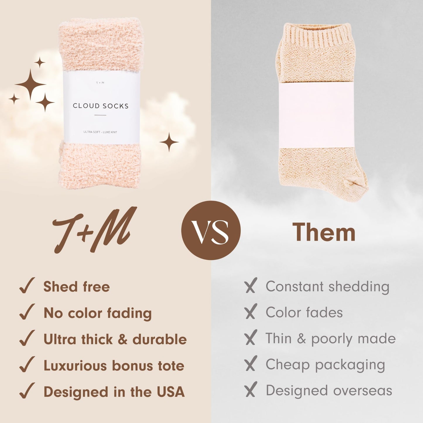 Unboxme Gifts Warm & Cozy Ultra-Luxe Cloud Sock