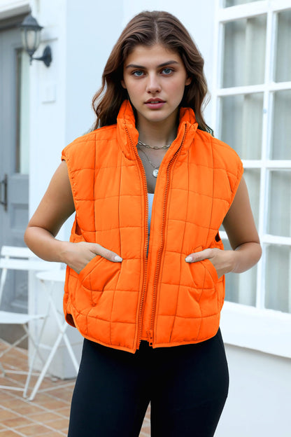 Zeagoo Womens Puffer Vest Ladies Sleeveless Zip Up Outerwear