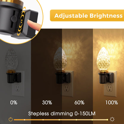 L LOHAS LED Night Light, Modern Night Lights Plug into Wall | 2 Pack