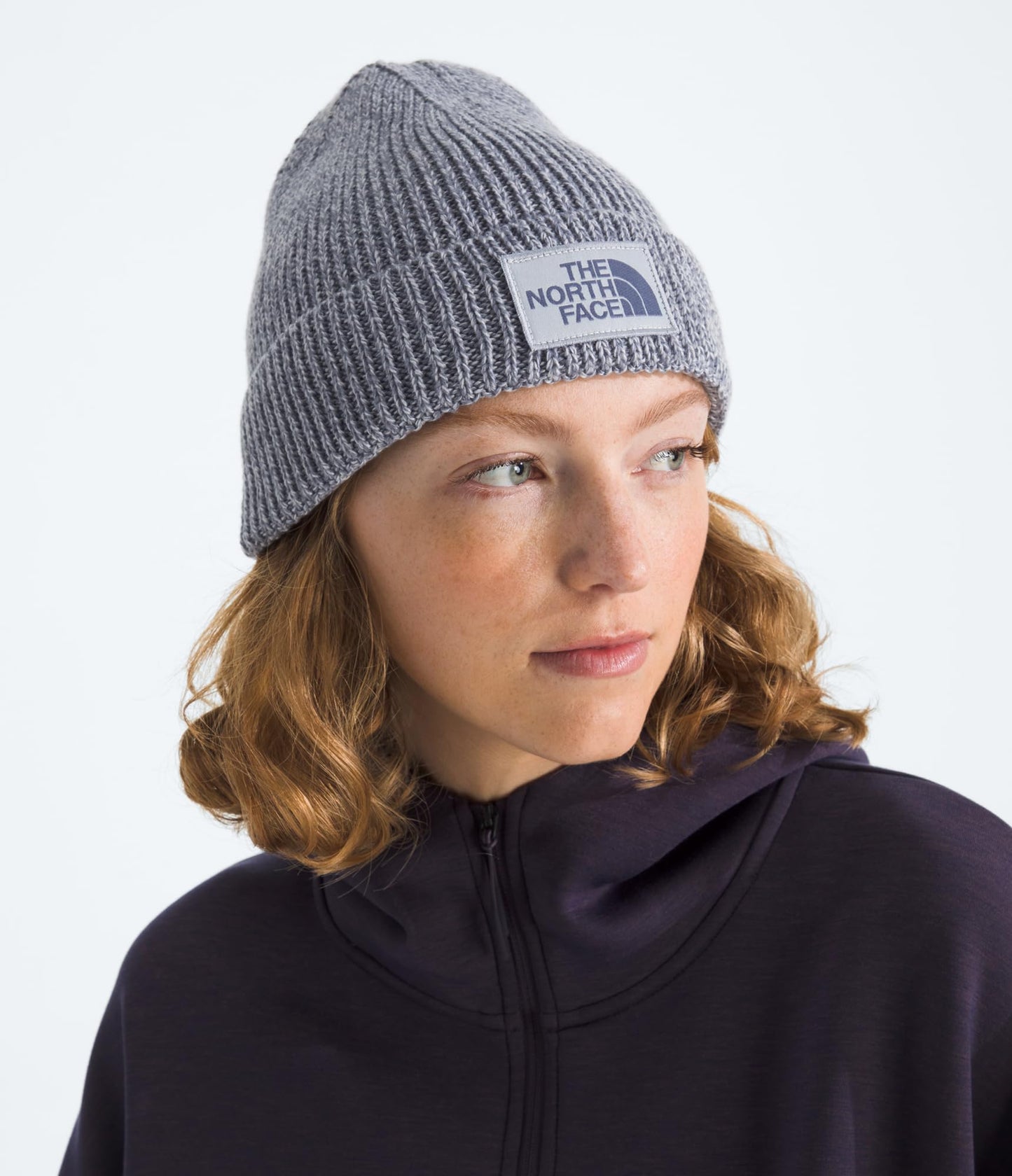 THE NORTH FACE TNF Logo Box Cuffed Beanie | Classic Fit, Rib Knit Winter Hat for Men & Women