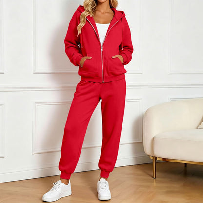 Jogger Sets For Women 2 Piece Zip Up Hoodie And Joggers Baggy Sweatsets