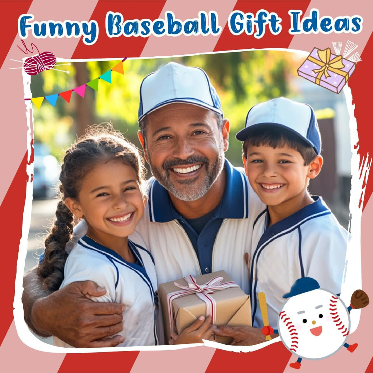 Baseball Gifts for Boys Son Birthday Christmas Positive Crochet Animals
