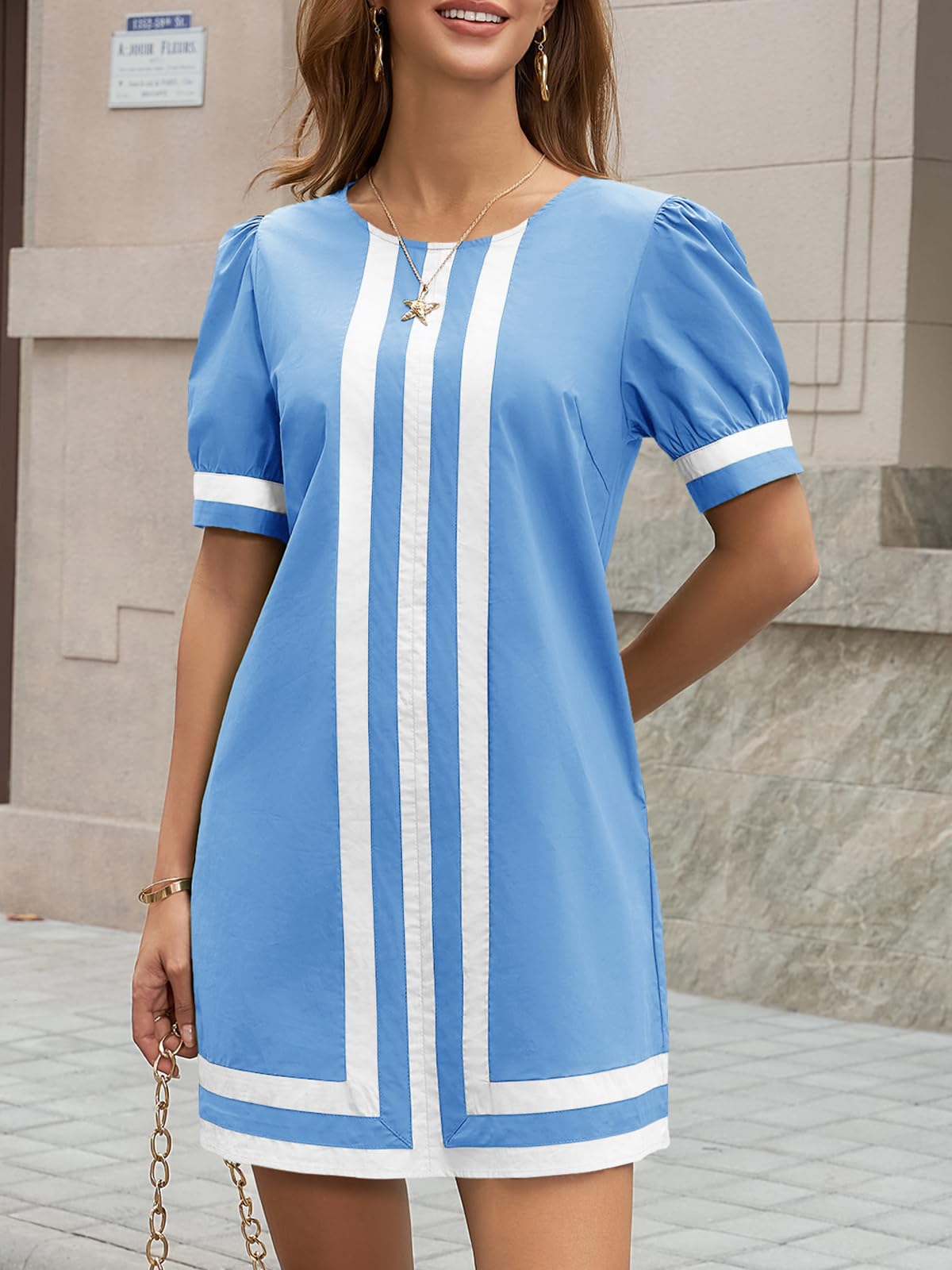 Wenrine Womens Summer Mini Dress