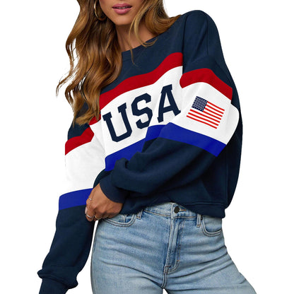 LEEDYA Women USA Sweatshirt