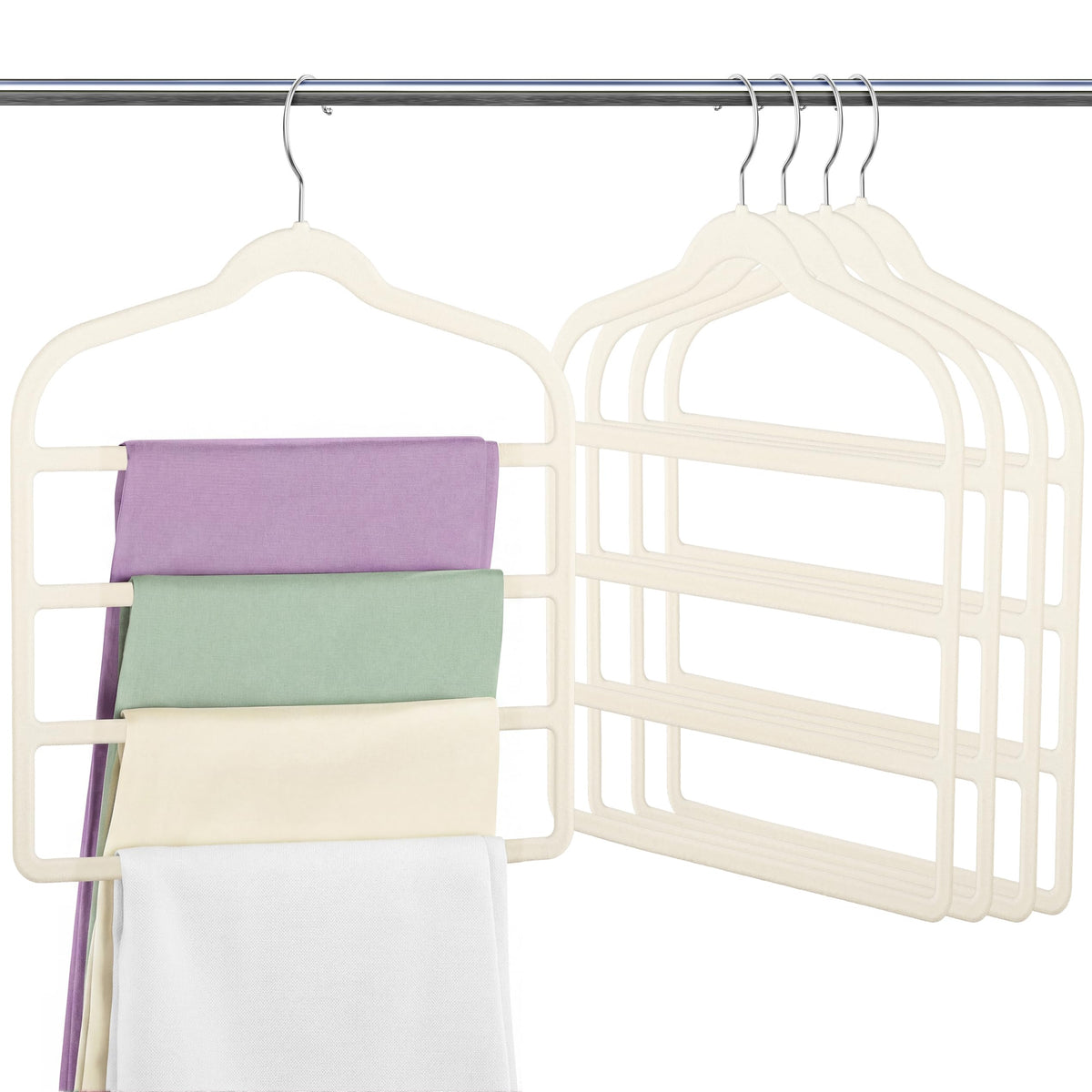 Velvet Pants Clothes Hanger Space Saving Non Slip Pants Shorts Hanger