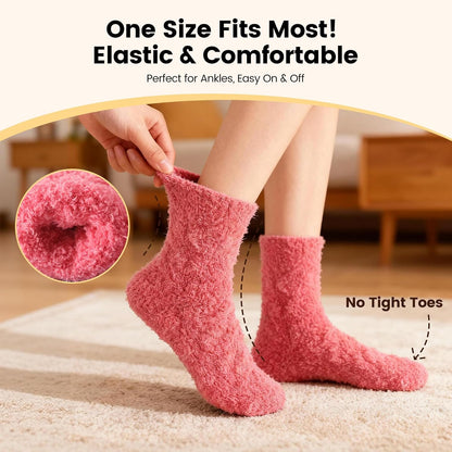 Womens Fluffy Fuzzy Socks,Winter Cozy Soft Warm Socks Gifts for Womens
